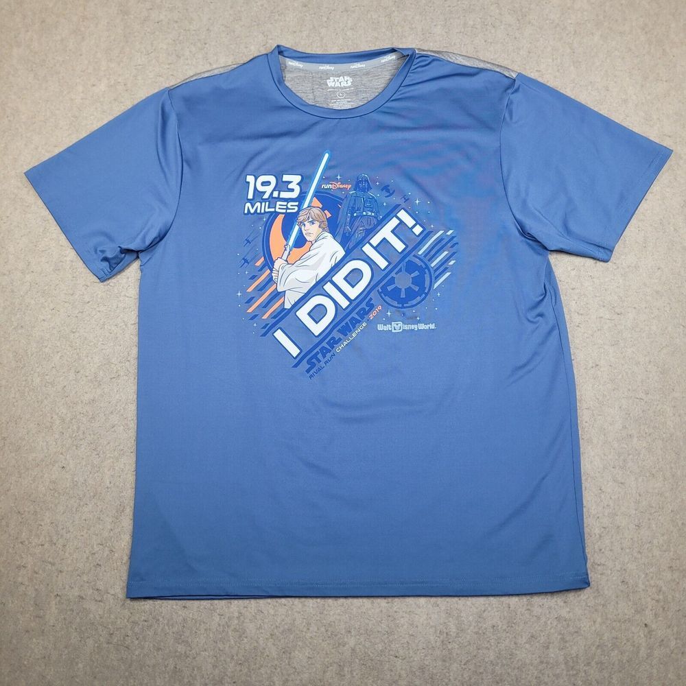 2019 RunDisney Star Wars Rival Run Challenge 19.3 Miles‎ Finisher Shirt Large